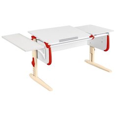 Стол ДЭМИ White-double СУТ-25-01К 145x55 см белый/красный/бежевый