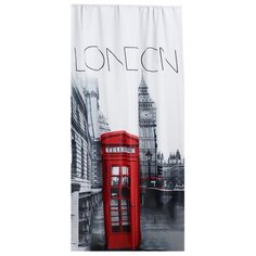 Фотошторы Amore Mio 90302 на ленте 270 см 1 шт. серый/красный