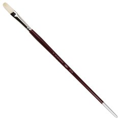 Кисть KOH-I-NOOR щетина №6, плоская, с длинной ручкой, в упаковке коричневый