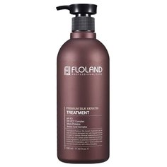 Floland Маска-бальзам для волос восстанавливающая с кератином Premium Silk Keratin Treatment, 530 мл