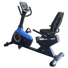 Горизонтальный велотренажер DFC B95303 серый/голубой