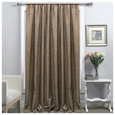 Портьеры Amore Mio 102 на ленте 270 см коричневый