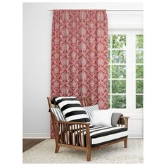 Портьеры Amore Mio RR 138 на ленте 270 см красный