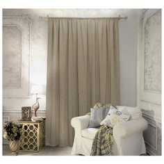 Портьеры Amore Mio RR SOFT-2ST на ленте 270 см бежевый