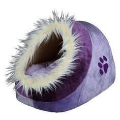 Домик для собак и кошек TRIXIE Minou Cuddly Cave 41х26х35 см лиловый/фиолетовый