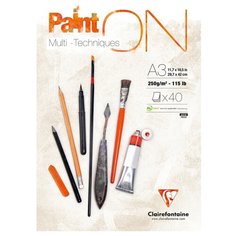 Альбом для смешанных техник Clairefontaine Paint ON 42 х 29.7 см (A3), 250 г/м², 40 л.