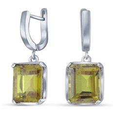 Silver WINGS Серьги с султанитами из серебра 220006-318-32