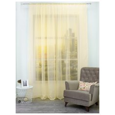 Тюль Amore Mio RR lux на ленте 400х270 см желтый