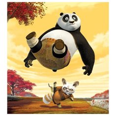 Hobbart Картина по номерам "Кунфу панда" 30х30 см (HB3030014)