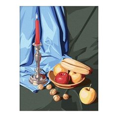 Hobbart Картина по номерам "Натюрморты. Тепло свечи" 30х40 см (HB3040005)