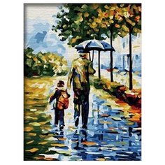 Hobbart картина по номерам "С папой" 30х40 см (HB3040085)