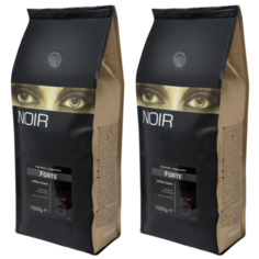 Кофе в зернах Noir Forte, арабика/робуста, 2 уп. по 1000 г