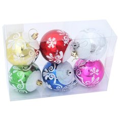 Набор шаров Veld Co Ø 8 см, ассорти, 6 шт.