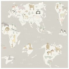 Обои бумажные Rasch Kids &Teens III Kids Teens 0.53х10.5м бежевый/белый