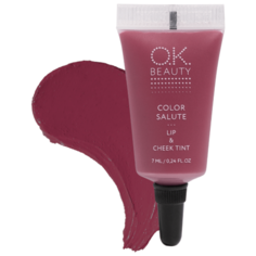 OK Beauty Тинт для губ и щек Color Salute, valkyrie