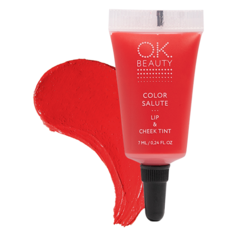 OK Beauty Тинт для губ и щек Color Salute, geisha