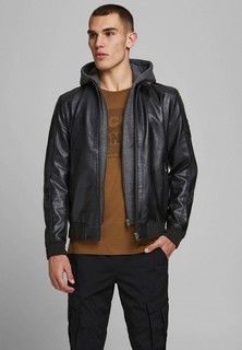 Куртка кожаная Jack & Jones