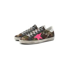 Комбинированные кеды Superstar Golden Goose Deluxe Brand