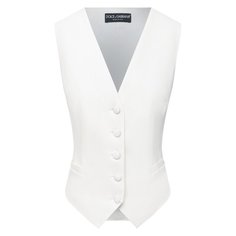 Жилет из смеси шерсти и шелка Dolce & Gabbana