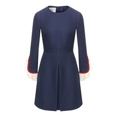 Платье из смеси шерсти и шелка Valentino