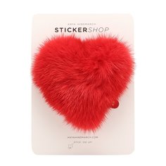 Стикер Heart из меха норки Anya Hindmarch
