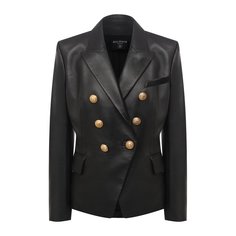 Кожаный жакет Balmain