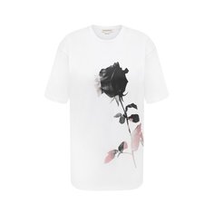 Хлопковая футболка Alexander McQueen