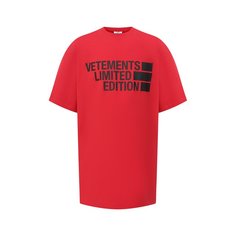 Хлопковая футболка Vetements