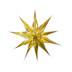 Украшение фольгированное Mister Christmas звезда золотая 50 см
