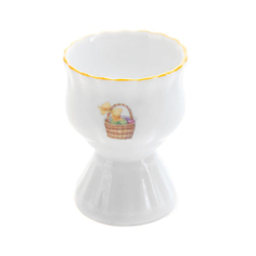 Подставка под яйцо Porcelaine Czech Gold Hands Ангелочек с корзиной