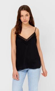 Stradivarius Топ В Бельевом Стиле Женская Коллекция Черный M