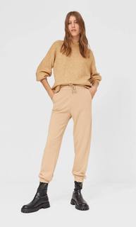 Stradivarius Свитер Из Валяной Пряжи Женская Коллекция Бежевый Xl