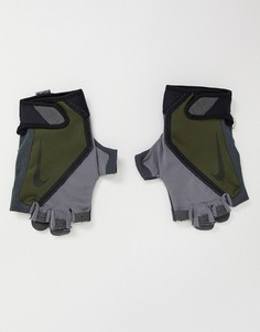 Мужские спортивные перчатки цвета хаки Nike-Зеленый цвет