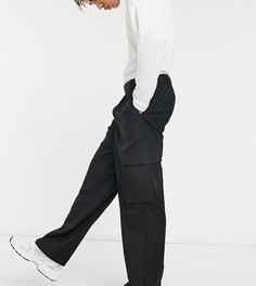 Брюки прямого кроя с карманом в стиле карго COLLUSION-Черный цвет