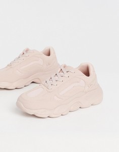 Розовые кроссовки на массивной подошве ASOS DESIGN-Голубой