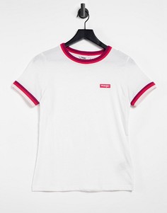 Белая футболка с контрастной окантовкой Wrangler-Белый