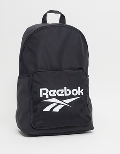 Черный рюкзак с крупным логотипом Reebok Classics-Черный цвет