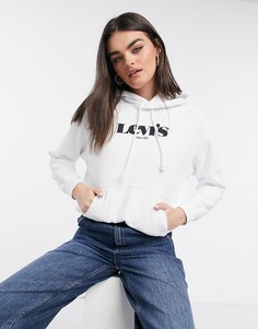 Белый свободный худи с логотипом Levis Levis®