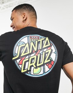 Черная футболка Santa Cruz Jackpot Dot-Черный цвет
