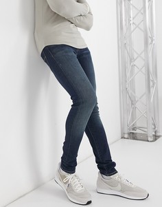 Темные выбеленные джинсы скинни в оттенке brimstone advanced Levis-Голубой Levis®