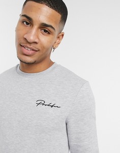 Серый облегающий свитшот River Island