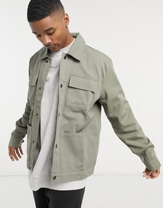 Куртка цвета хаки в стиле милитари Champion Reverse Weave-Зеленый цвет