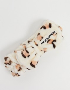 Повязка на голову с леопардовым принтом Revolution Skincare Luxe-Бесцветный