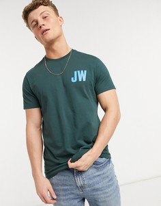 Темно-зеленая футболка с логотипом Jack Wills Coxheath-Зеленый цвет