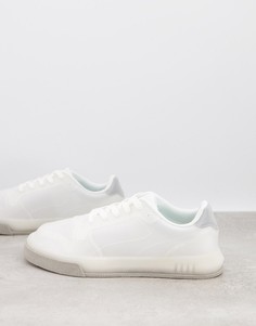Белые кроссовки на резиновой подошве ASOS DESIGN-Белый
