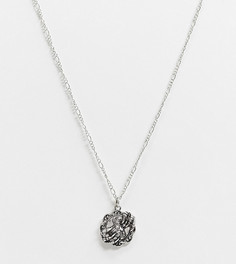 Серебристое ожерелье с монетой Reclaimed Vintage Inspired-Серебристый
