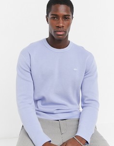 Джемпер из мягкого хлопкового пике Lacoste-Голубой