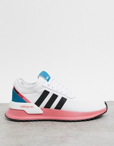 Белые кроссовки с контрастной подошвой adidas Originals U Path Run-Белый