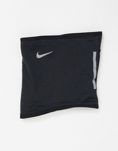 Черный шарф-труба для бега Nike-Черный цвет