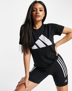 Черная футболка adidas Training-Черный цвет